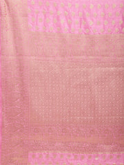 Zari Border Booti Woven Handloom Saree