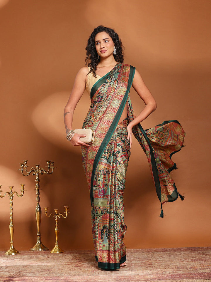 Printed Art Silk Saree