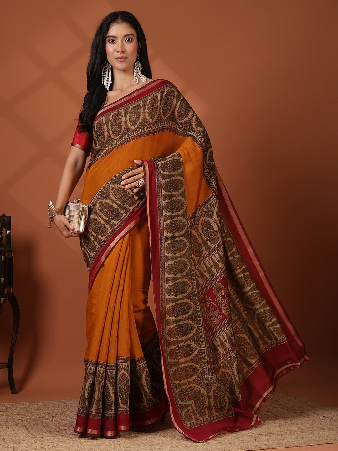 Digital Printed Art Silk Saree