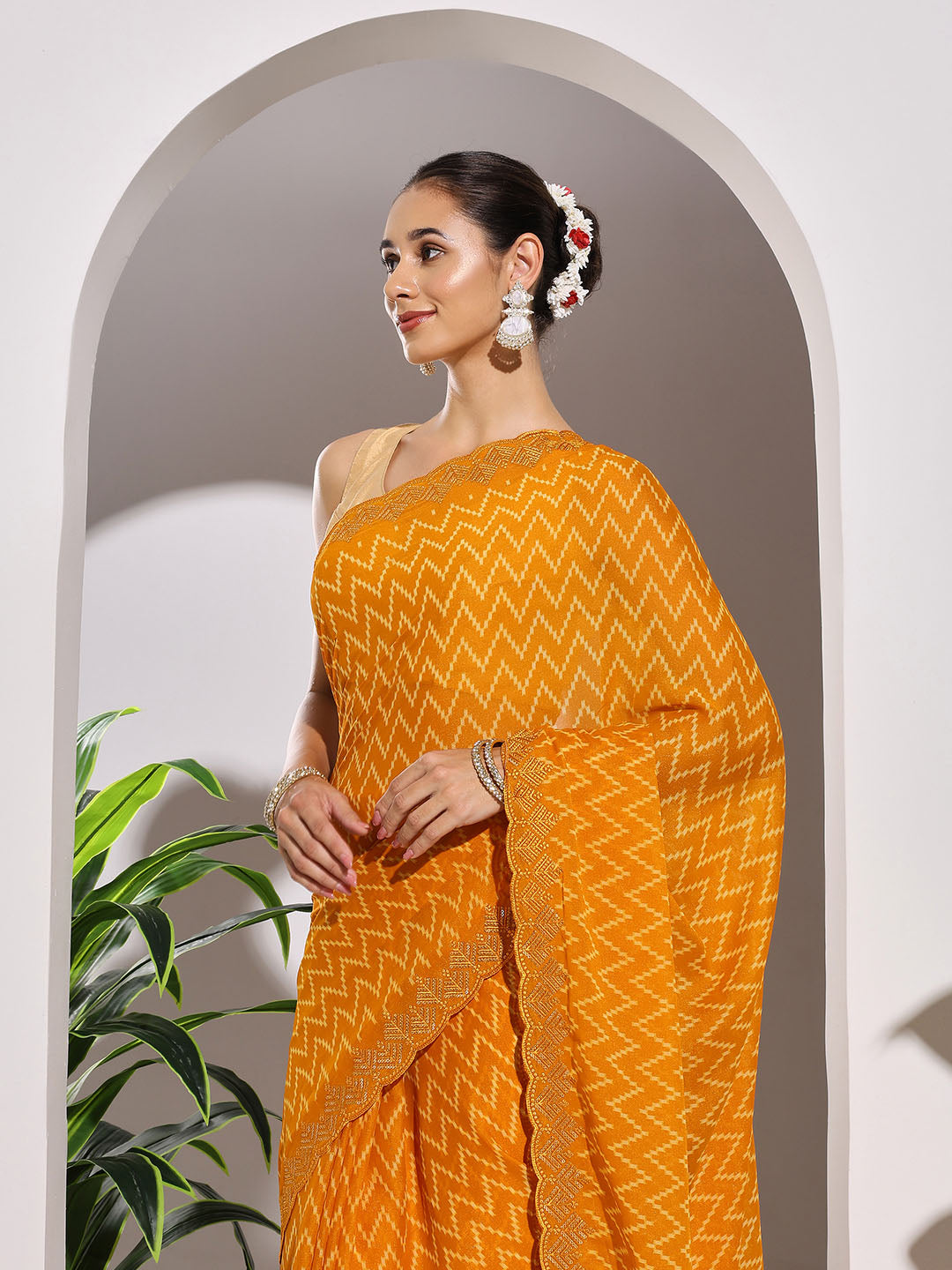 Printed Georgette Saree
