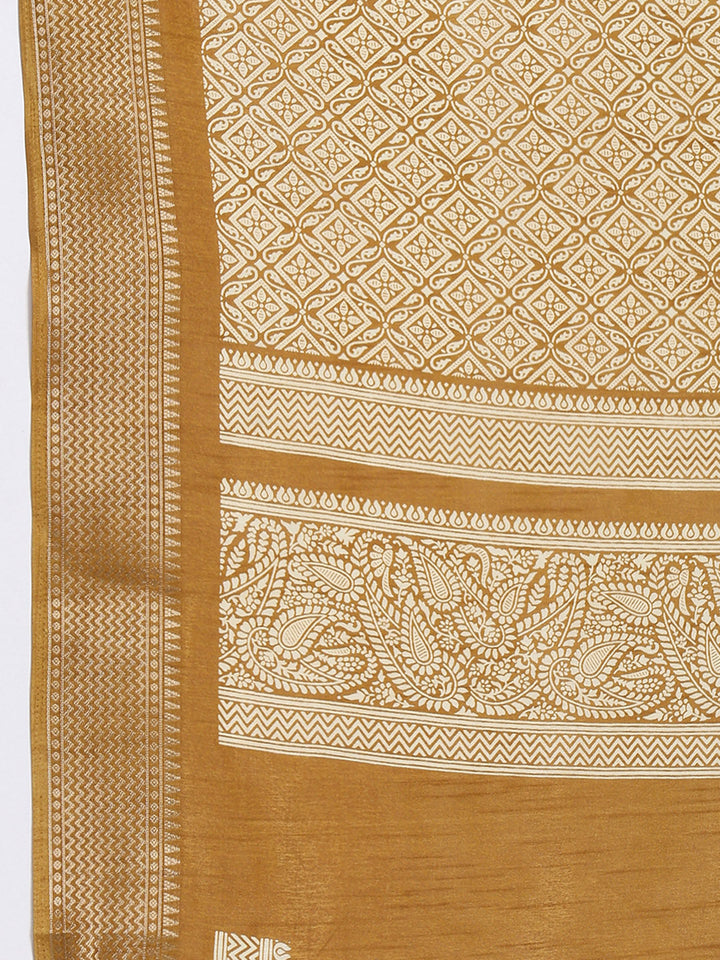 Printed Booti Dola Cotton Woven Saree