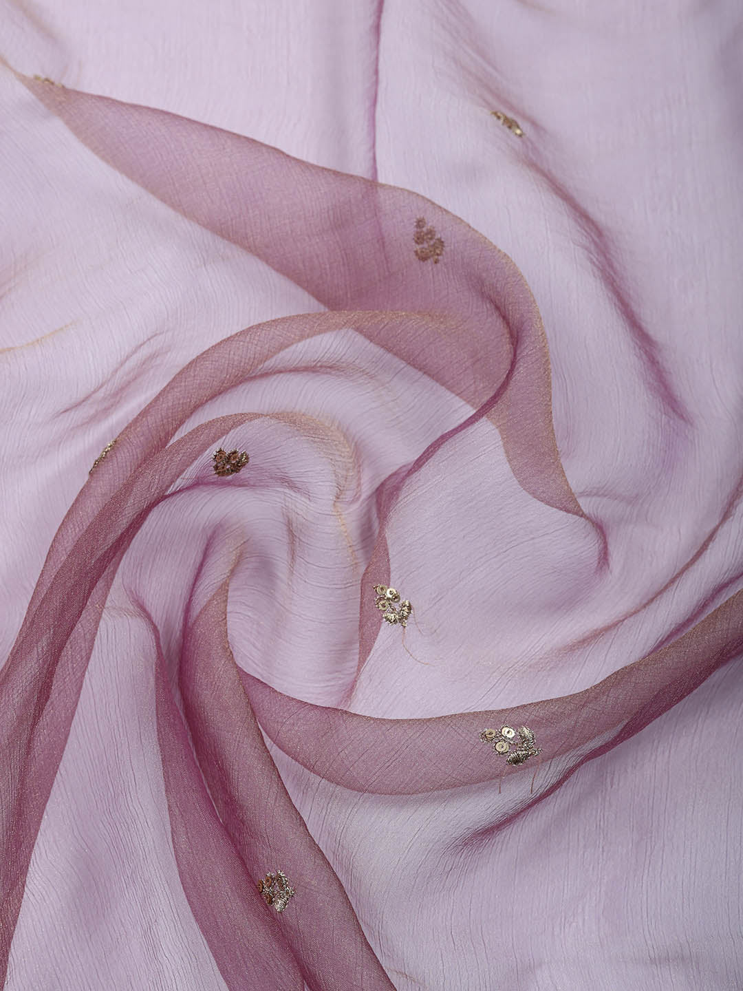Embroidered Tissue Unstitched Suit With Pant &amp; Dupatta