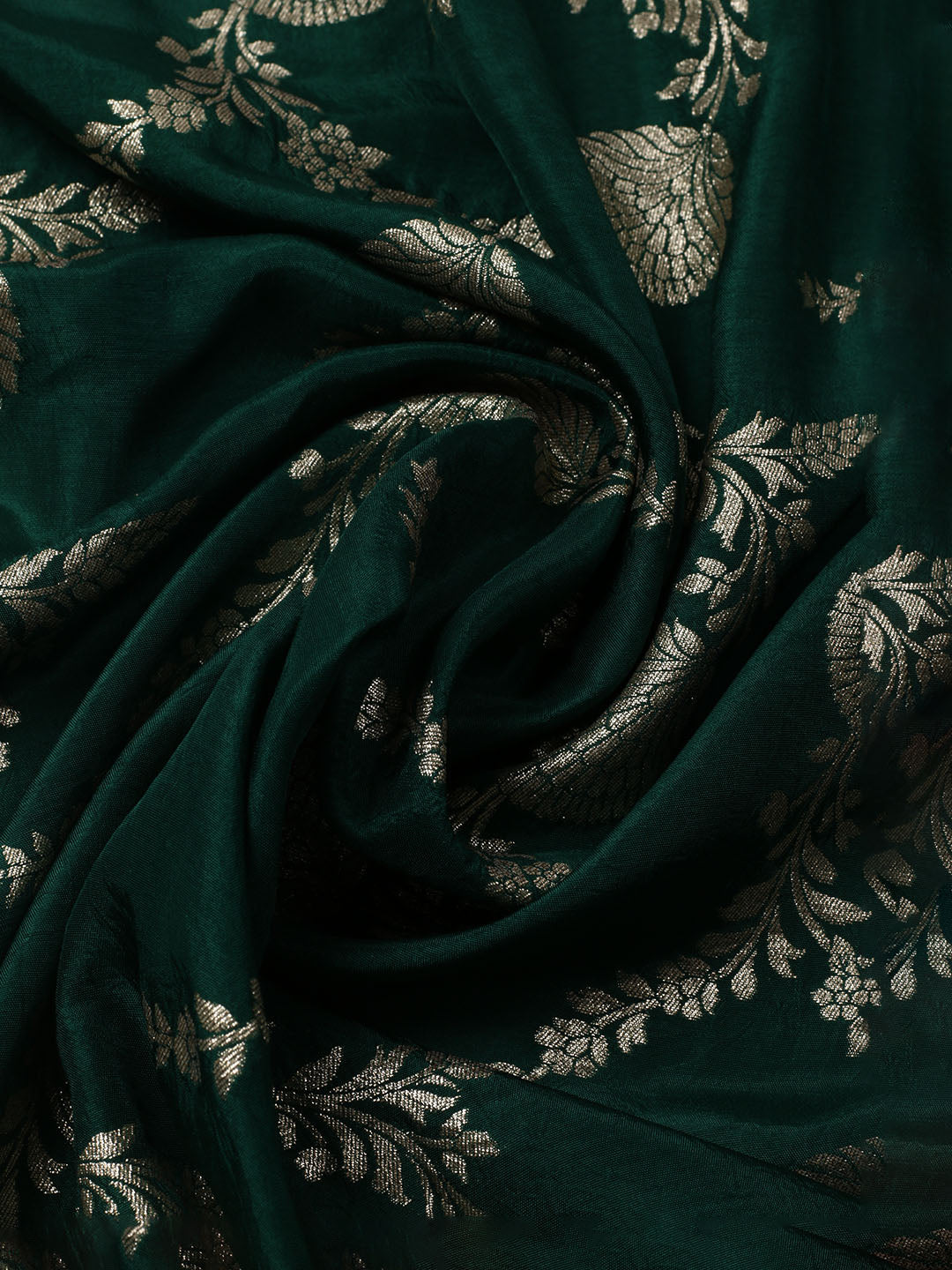 Neck Embroidered Chanderi Unstitched Suit With Dupatta