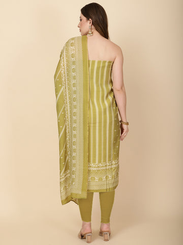 Printed Muslin Unstitched Suit Piece With Dupatta