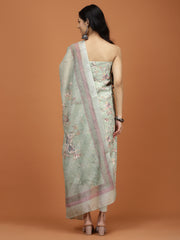 Printed Cotton Unstitched Suit Piece With Dupatta