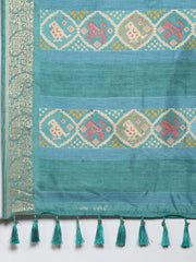 Patola Printed Tussar Woven Saree