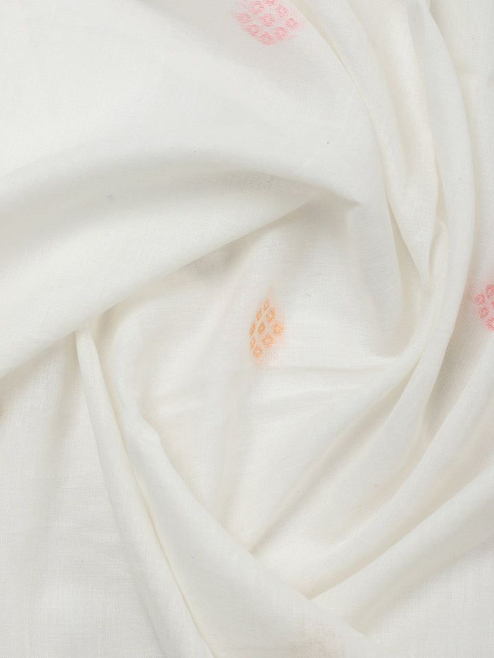 Woven Design Cotton Blend Unstitched Suit With Pant &amp; Dupatta