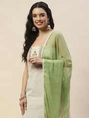 Printed Cotton Unstitched Suit Piece With Dupatta