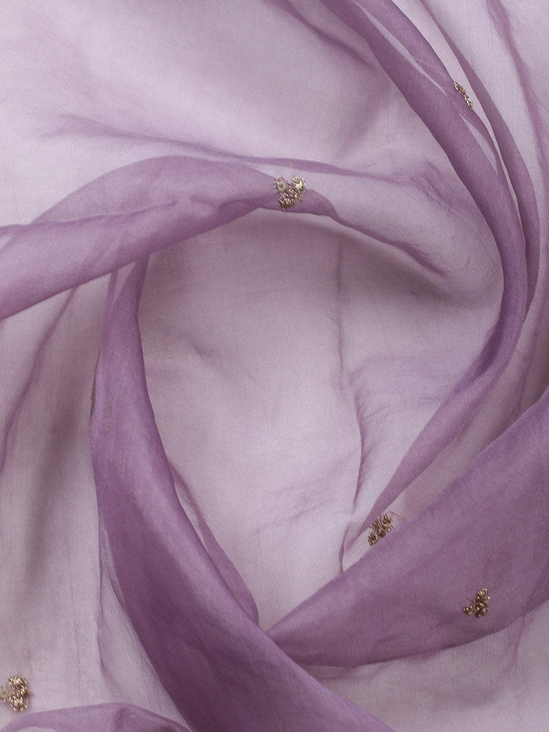 Embroidered Chanderi Unstitched Suit With Pant &amp; Dupatta