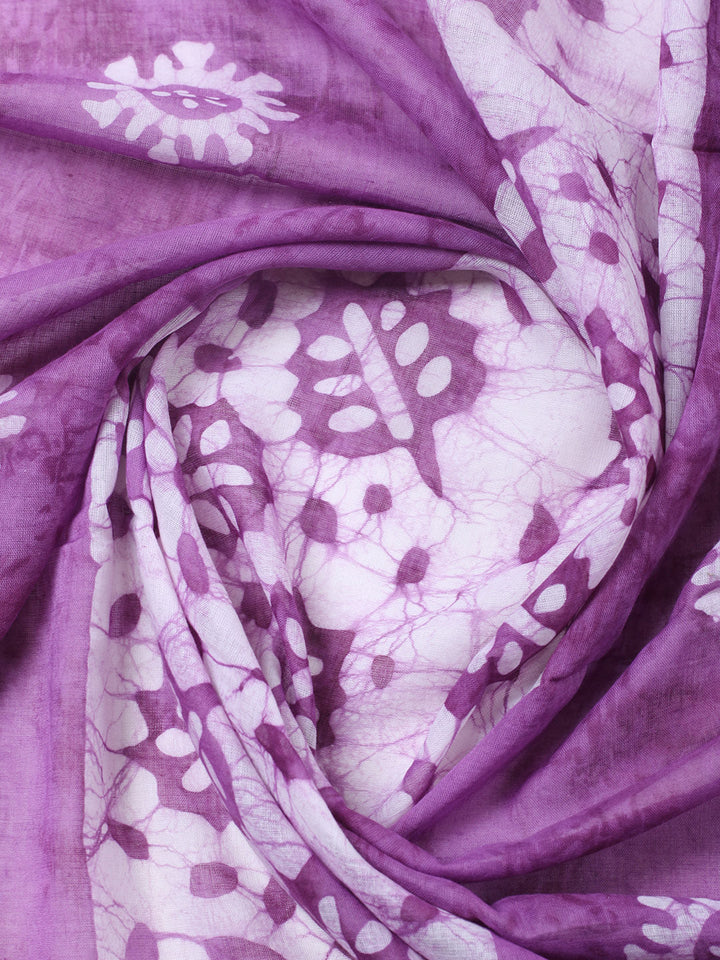 Embroidered Cotton Blend Unstitched Suit With Pant &amp; Dupatta