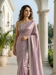 Embroidered Georgette Saree