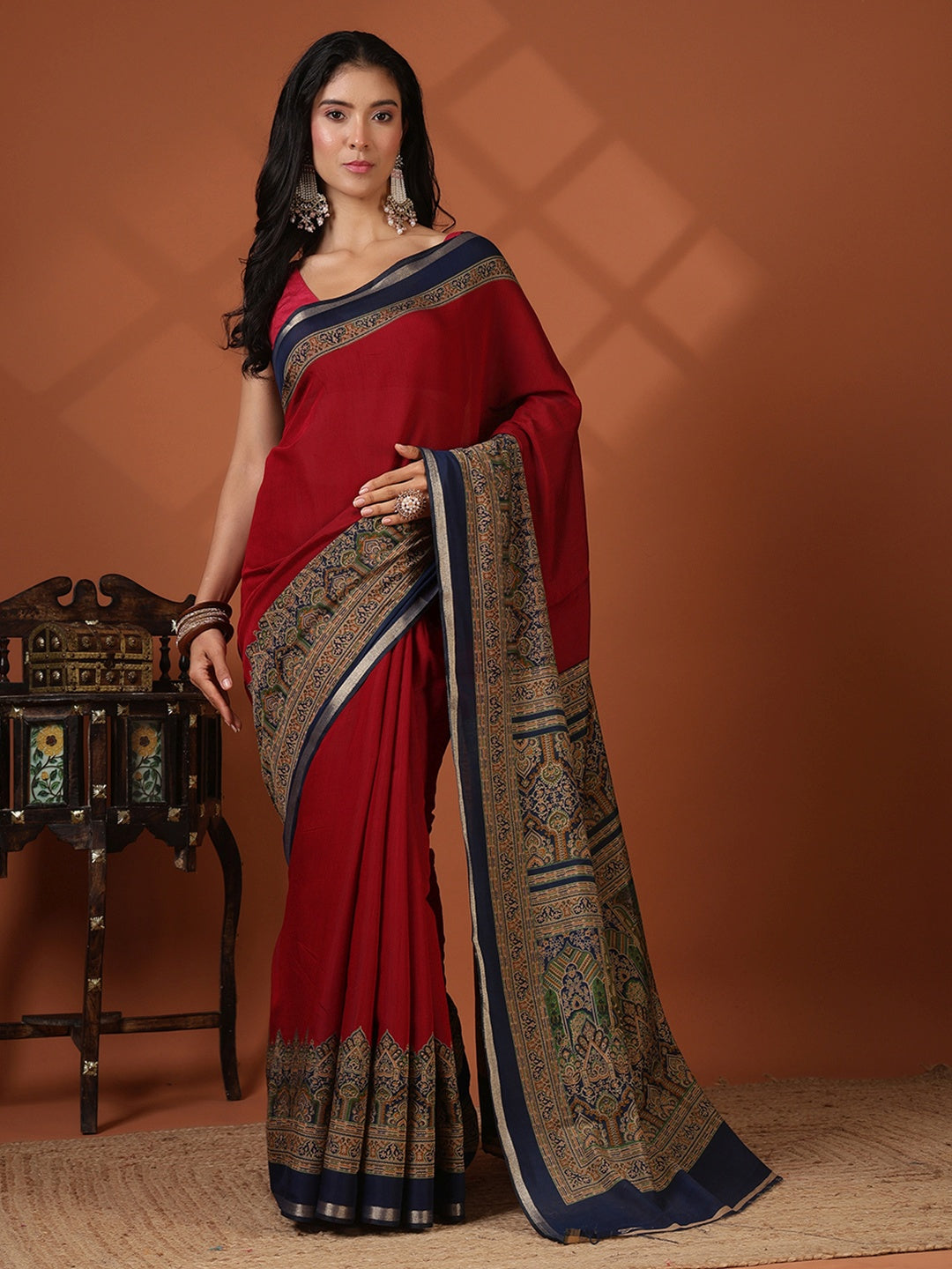 Printed Art Silk Saree