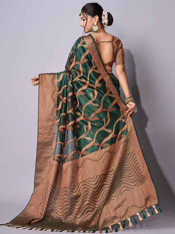 Zari Jaal Woven Art Silk Saree