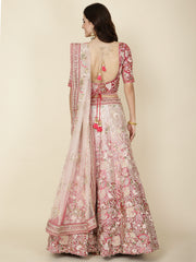 All Over Embroidery Velvet Choli With Lehenga & Dupatta