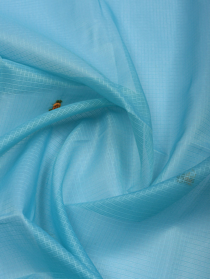 Embroidered Cotton Blend Unstitched Suit With Pant &amp; Dupatta