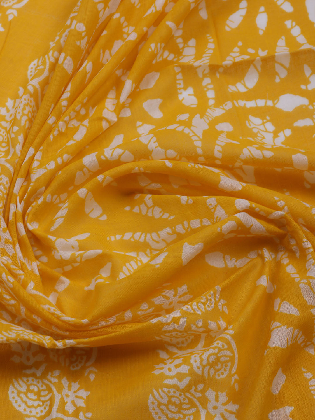 Printed Cotton Blend Unstitched Suit With Dupatta