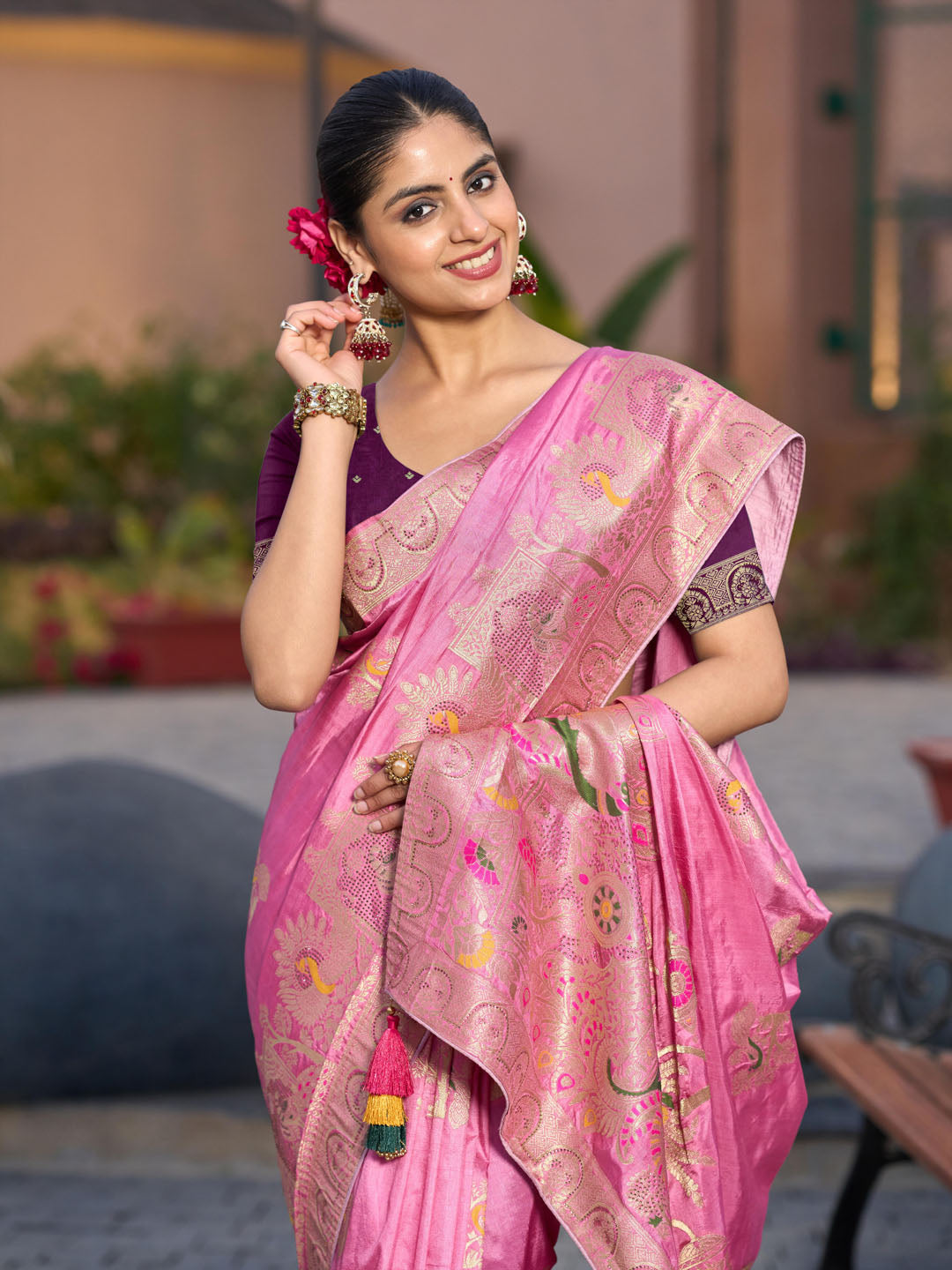 Woven Design Dola Silk Saree