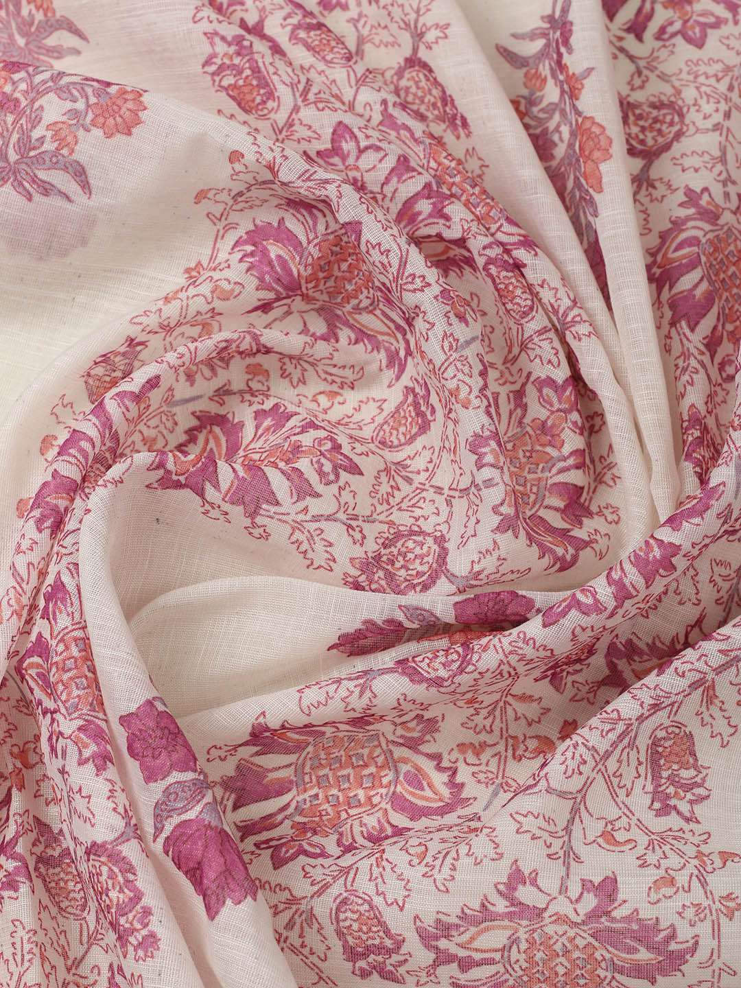 Embroidered Cotton Blend Unstitched Suit With Pant &amp; Dupatta