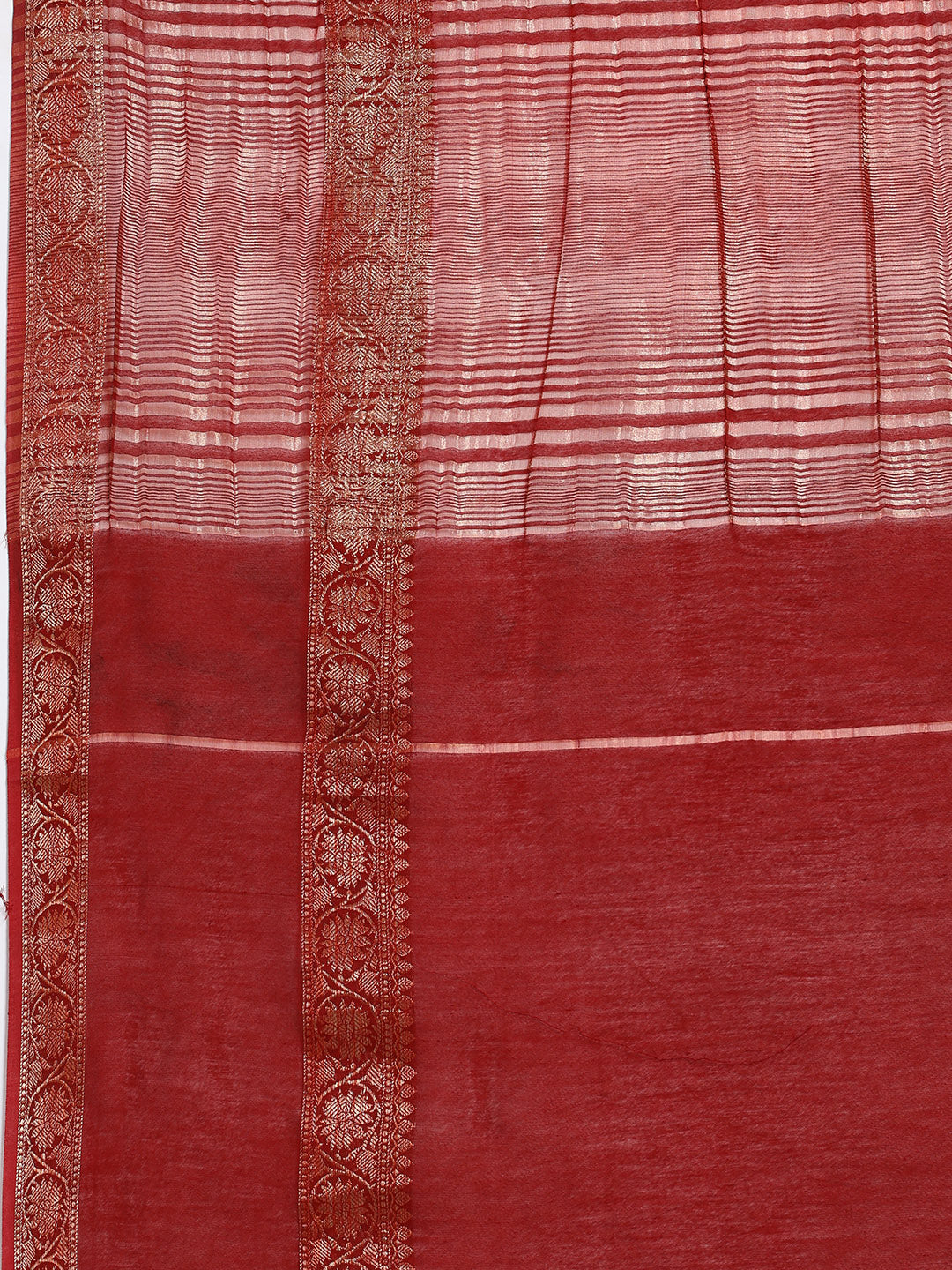 Digital Printed Cotton Blend Woven Saree