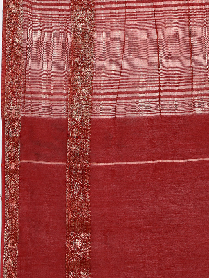 Digital Printed Cotton Blend Woven Saree