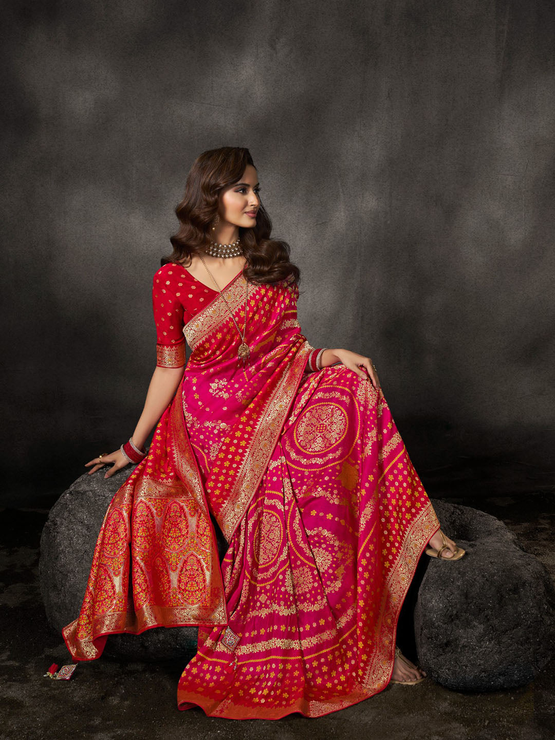 Woven Design Dola Silk Saree