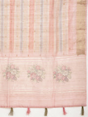 Abstract Printed Woven Cotton Saree