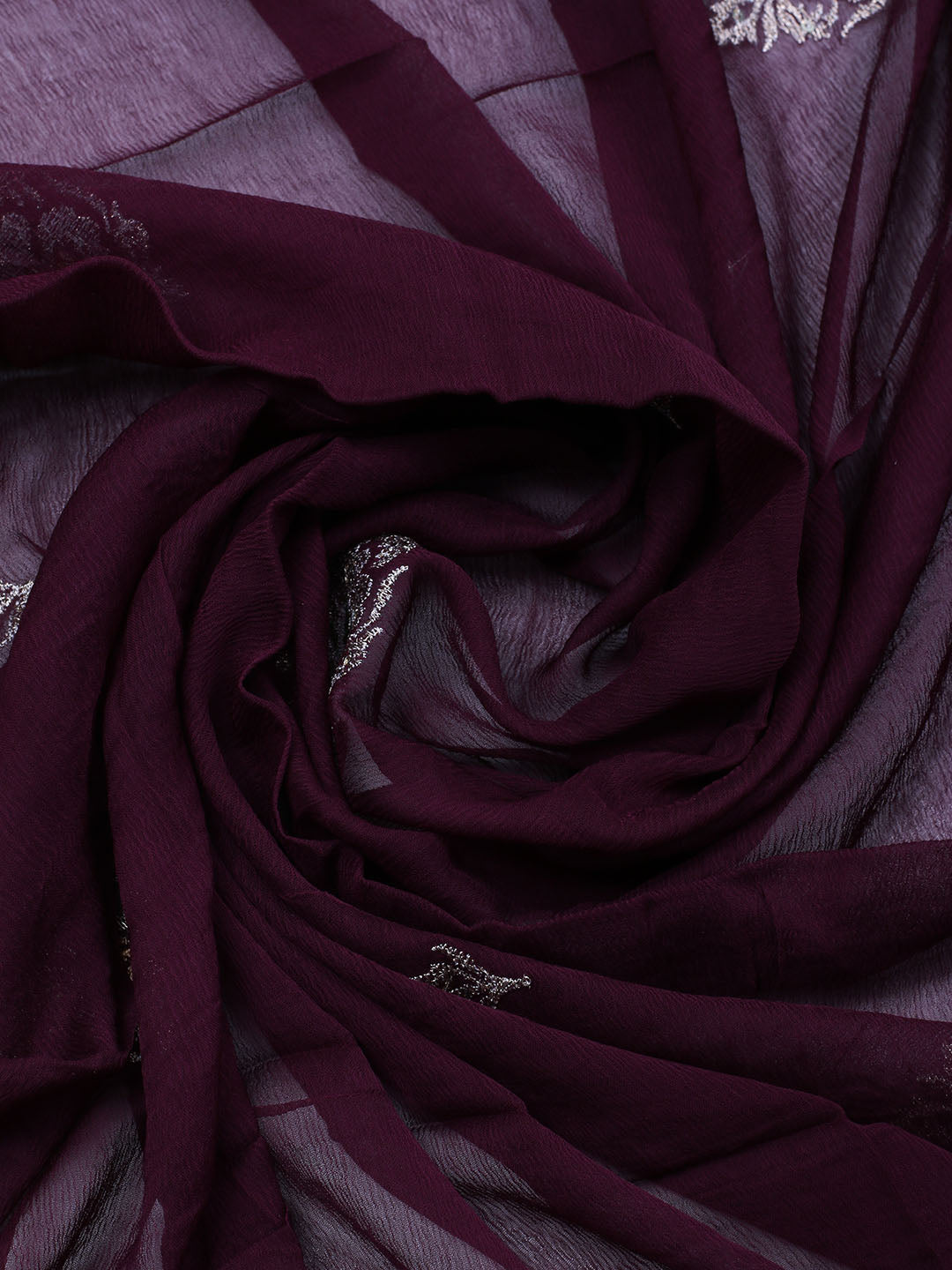 Embroirdred Organza Unstitched Suit With Dupatta