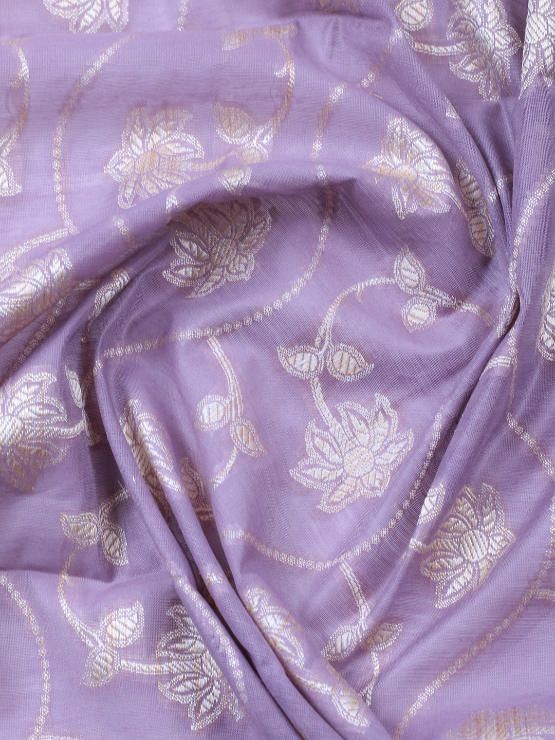 Woven Design Chanderi Unstitched Suit With Pant &amp; Dupatta