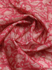 Embroidered Tussar Unstitched Suit With Pant & Dupatta