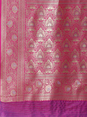 Zari Border Booti Woven Handloom Saree