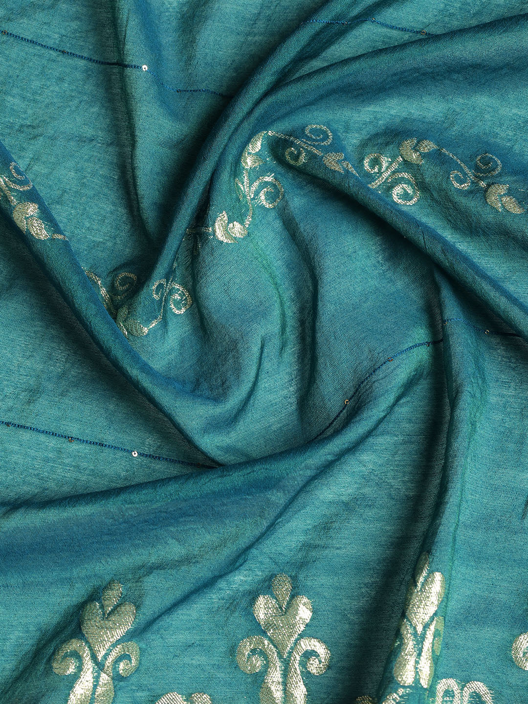 Neck Embroidered Cotton Blend Unstitched Suit With Dupatta