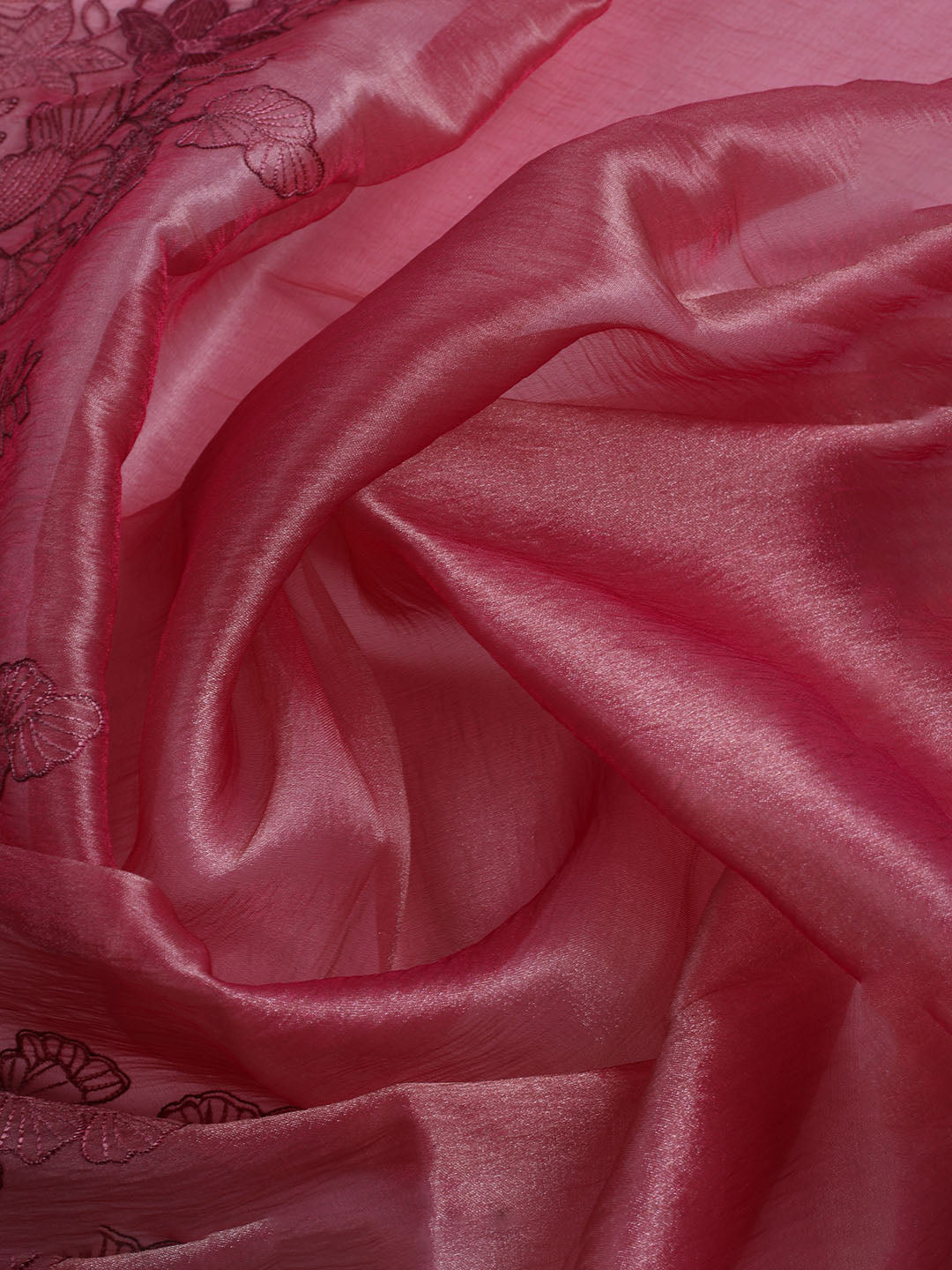 Embroidered Tissue Unstitched Suit With Dupatta