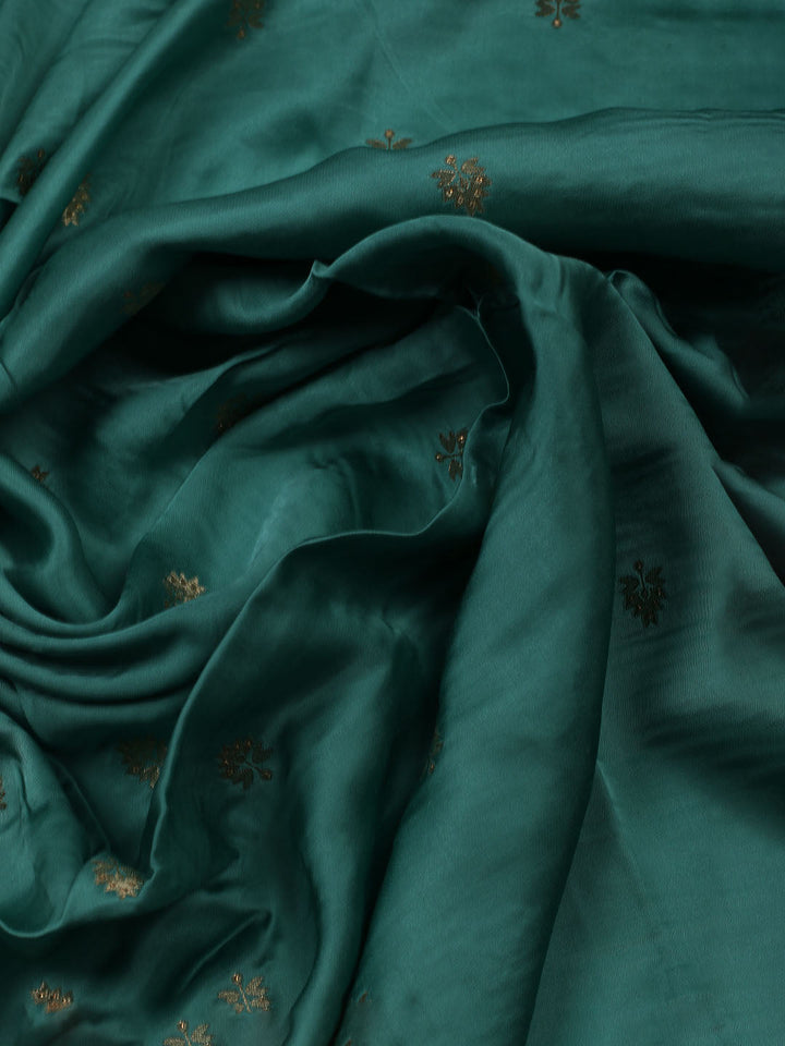 Woven Design Chanderi Unstitched Suit With Dupatta
