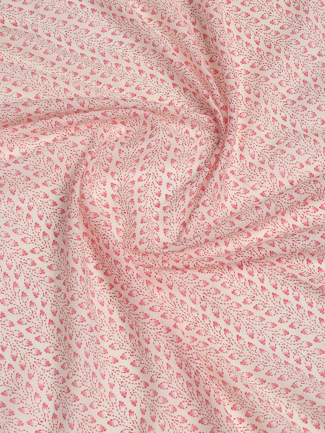 Printed Cotton Blend Unstitched Suit With Dupatta