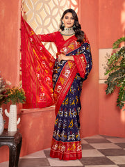 Printed Tussar Saree