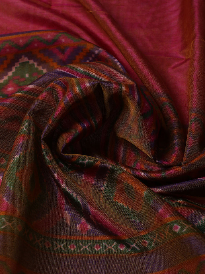 Woven Design Art Silk Unstitched Suit With Pant Dupatta