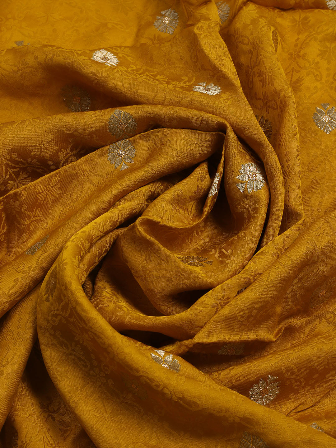 Woven Design Chanderi Unstitched Suit With Dupatta