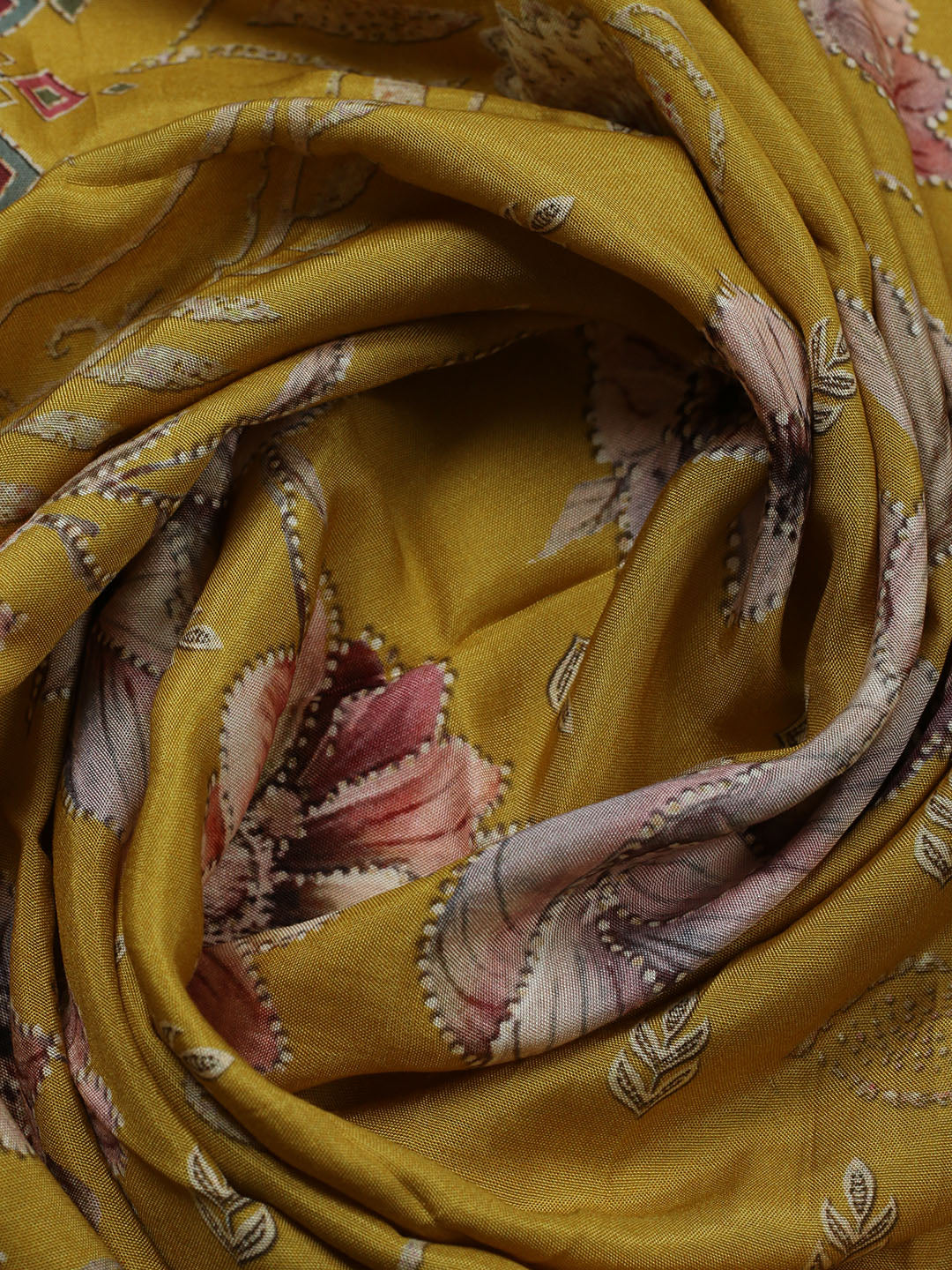 Embroidered Muslin Unstitched Suit With Pant Dupatta