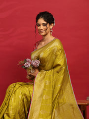 Embroidered Dola Silk Saree