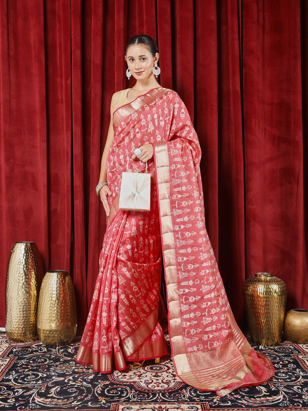 Digital Printed Art Silk Saree