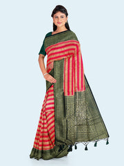 Zari Jaal Woven Art Silk Saree