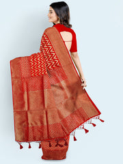 Zari Jaal Art Silk Woven Saree