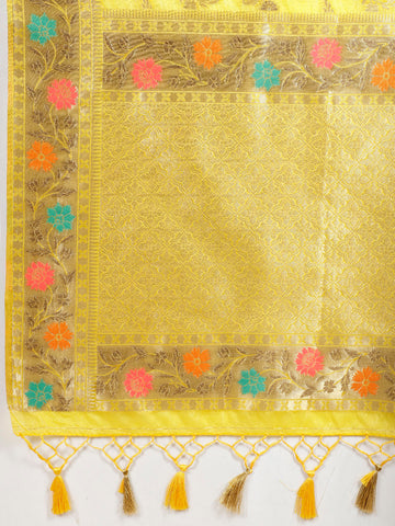 Zari Jaal Woven Organza Saree