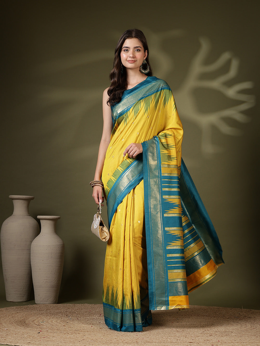Digital Printed Art Silk Saree