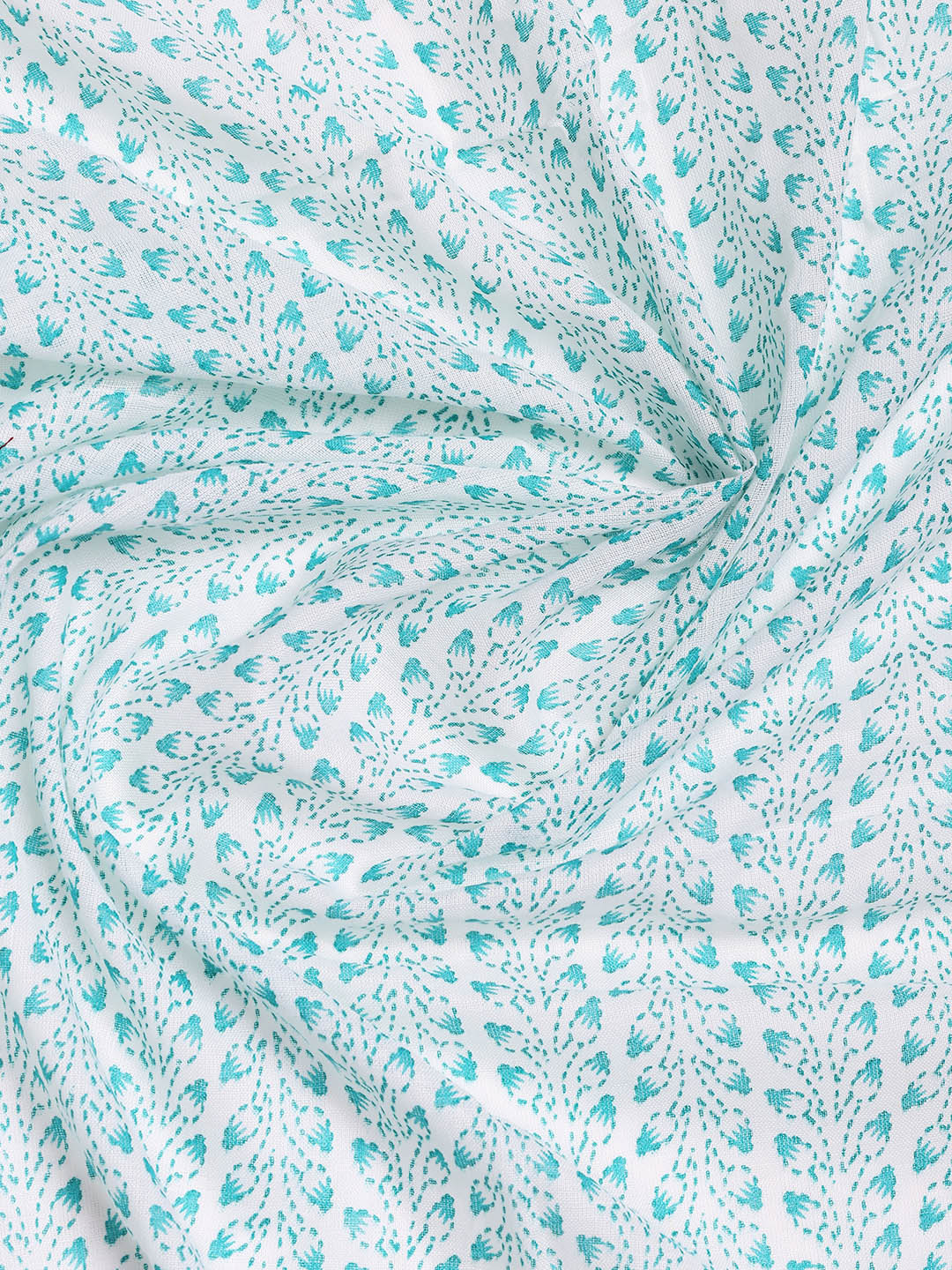 Printed Cotton Blend Unstitched Suit With Dupatta