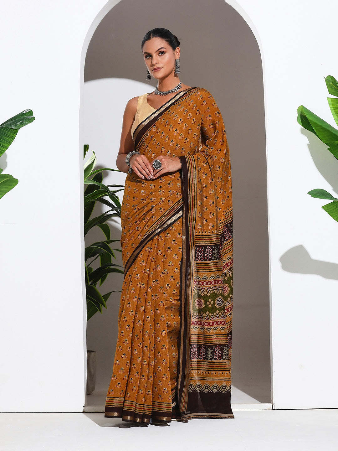 Digital Printed Art Silk Saree