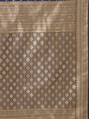 Zari Border Booti Woven Handloom Saree