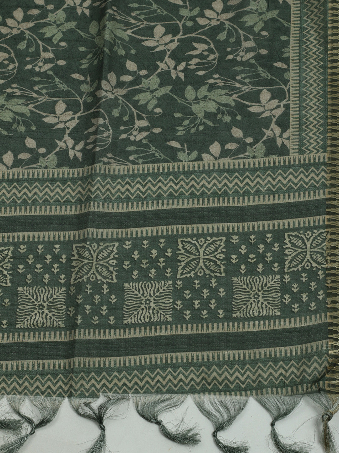 Printed Tussar Saree