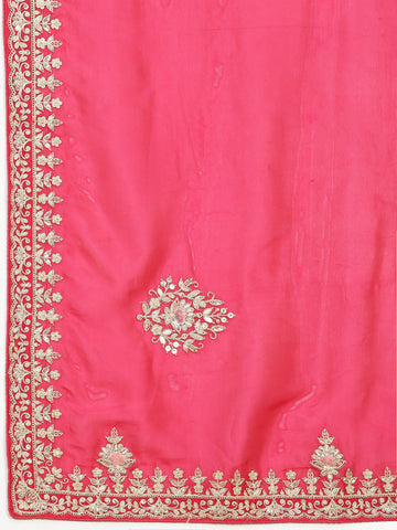 Sequin Embroidered Organza Saree