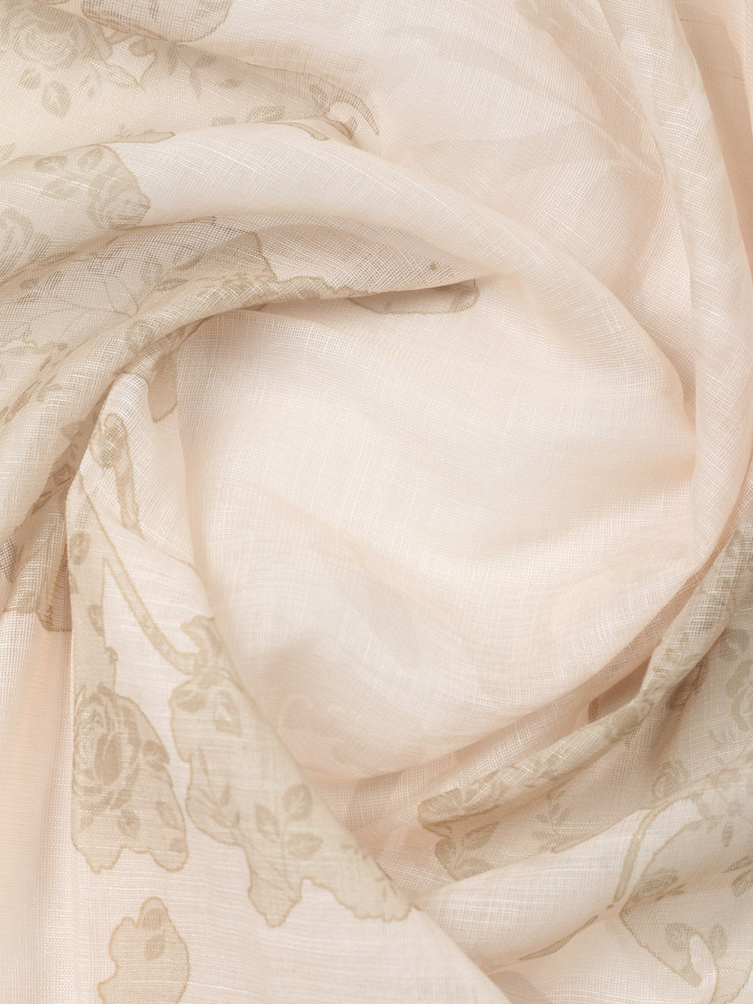 Embroidered Linen Blend Unstitched Suit With Pant &amp; Dupatta